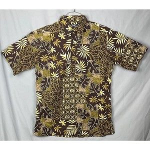VINTAGE Ono & Co Liberty House Men Medium Aloha Hawaiian Shirt 100% Cotton